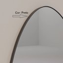 Ver imagem 3 de Espelho Orgânico 115cm X 60cm E05 Moldura Couro Preto