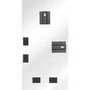 Ver imagem 5 de Espelho Orgânico 115cm X 60cm E05 Moldura Couro Preto