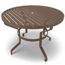 Ver imagem 3 de Mesa 4 Cadeiras Ripado Piscina Alumínio Marrom e Tela Marrom