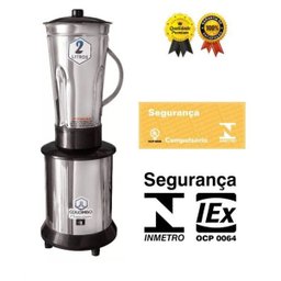 Liquidificador Industrial Alta Rotação Inox 2 Litros 127 Ou 220 com Inmetro - 220V - 2
