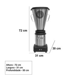 Liquidificador Comercial Inox Ls-06mb-n Copo Monobloco 6 - 3
