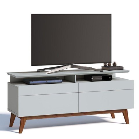 Rack Classic 146cm 2 Gavetas com Prateleira Branco Imcal