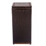 Cesto De Roupa Fibra SINTÉTICA Vertical 30x30x60 Marrom Argila - 1
