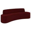 Ver imagem 1 de Sofá 3 Lugares para Sala de Estar Living 180cm Koane D06 Veludo Bordô - Mpozenato