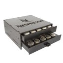 Ver imagem 1 de Porta Capsula Café Nespresso Mdf Preto 50 Capsula 2 Gaveta