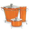 Kit de Pia lixeira porta detergente esponja cesto lixo Laranja 010 - 1
