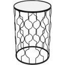 Ver imagem 3 de Jogo 2 Mesas Decorativa Canto Sala Lateral Home&co Metal Preto