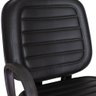 Cadeira Escritório Obeso Plus Size Giratória Costura Preto - 4