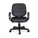 Ver imagem 5 de Cadeira Escritório Plus Size Giratória Costura Preto