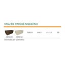 Ver imagem 2 de Vaso Japi Polietileno Parede Moderno Jardinagem Vertical M - Creme