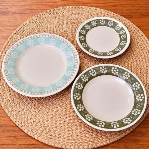 Pratos Raso Fundo Sobremesa Donna Bosque Kit 4 Pessoas 12pçs