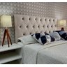 Cabeceira Queen 160 Cama Box Luna Capitone Bege Corano Painel Rbl - 1