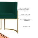 Ver imagem 6 de Poltrona Decorativa Sala de Estar Luana Base Gold Suede Verde - Montanaris Decor Md Montanaris Decor