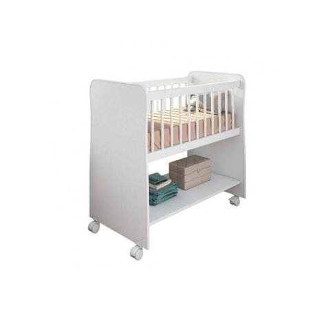 Mini Berço  Moisés com Grade Ajustável e Colchão Branco - Peternella
