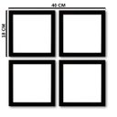 Ver imagem 2 de Quadro Decorativo Composê 40x40 Cm Borboletas