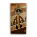 Ver imagem 1 de Abridor Garrafas Parede Kombi Retro Mdf Com Imã 25x13 Cm