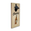 Ver imagem 2 de Abridor Garrafas Parede Drink Cheers Mdf Com Imã 25x13 Cm