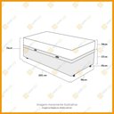 Ver imagem 7 de Cama Box Baú Solteiro King Branco + Colchão Ouro - 96cm