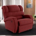 Ver imagem 2 de Poltrona do Papai Sala de Cinema Reclinável Kylie Power Elétrica Veludo Vermelho G23 Gran Belo Kylie