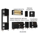 Ver imagem 5 de Armário de Cozinha Completa 260cm Preto Reims Madesa 04