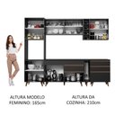 Ver imagem 6 de Armário de Cozinha Completa 260cm Preto Reims Madesa 04