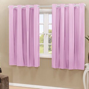 Cortina Blackout PVC Corta 100% A Luz 2,80x1,80M - Rosa