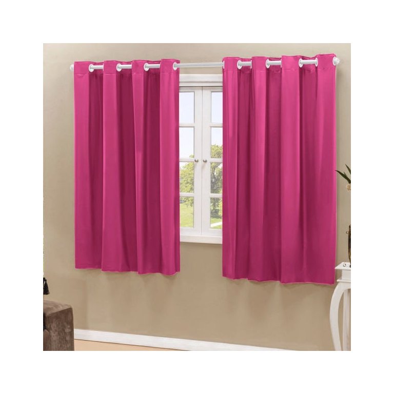 Cortina Blackout PVC Corta 100% A Luz 2,20x1,30M - Pink