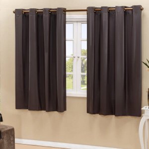 Cortina Blackout PVC Corta 100% A Luz 2,20x1,30M - Tabaco
