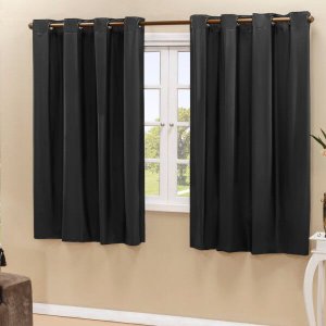 Cortina Blackout PVC Corta 100% A Luz 2,20x1,30M - Preta