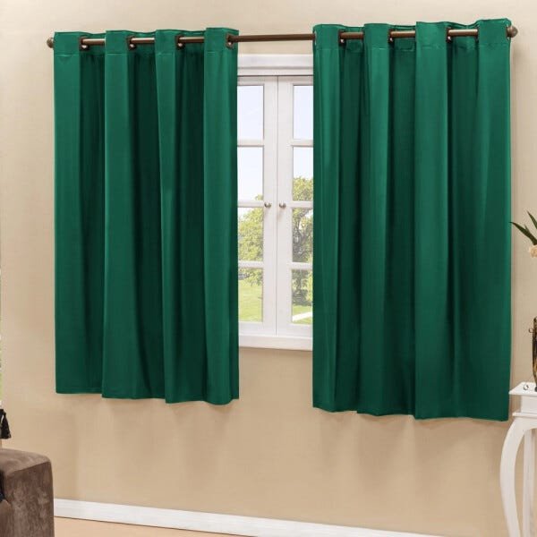 Cortina Blackout PVC Corta 100% A Luz 2,80x1,60M - Verde - 1