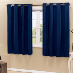 Cortina Blackout PVC Corta 100% A Luz 2,80x1,60M Azul Marinho - 1