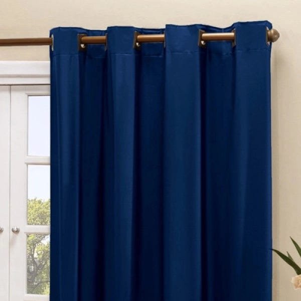 Cortina Blackout PVC Corta 100% A Luz 2,80x1,60M Azul Marinho - 3