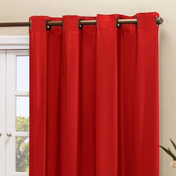 Cortina Blackout PVC Corta 100% A Luz 2,80x1,60M - Vermelha - 3