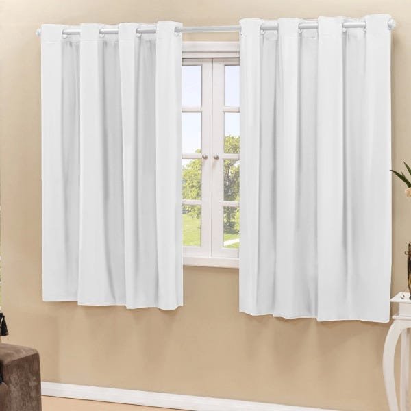 Cortina Blackout PVC Corta 100% A Luz 2,80x1,60M - Branco - 1