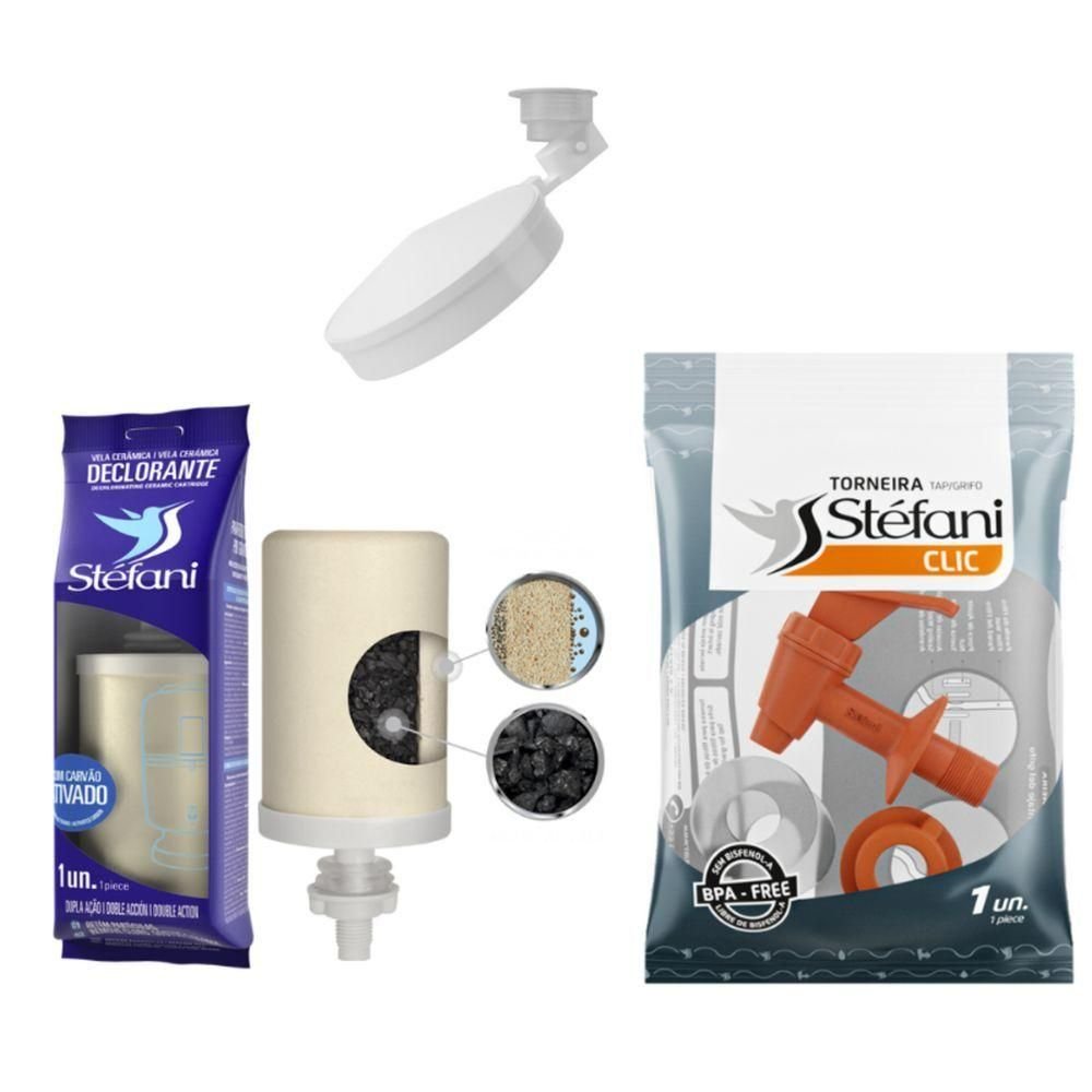 Kit 04 Un Vela Declorante 01 Un Torneira 03 Un Boia Stefani - 3