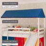 Cama Infantil com Escorregador, Tenda e Telhado Casatema - 3
