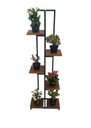 Ver imagem 1 de Suporte de Planats Estante 6 Níveis Ferro Estilo Industrial Jardineira de Pé Minas Arte Própria Supo