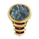 Ver imagem 5 de Mesa de Cabeceira com 3 Gaveta Dourado com Tampo em Mármore - 72x42cm