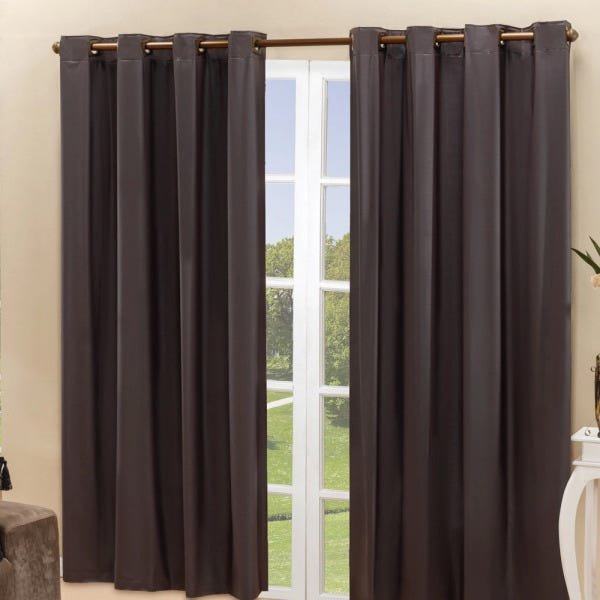 Cortina Blackout PVC Corta 100% A Luz 2,80x2,80M - Tabaco