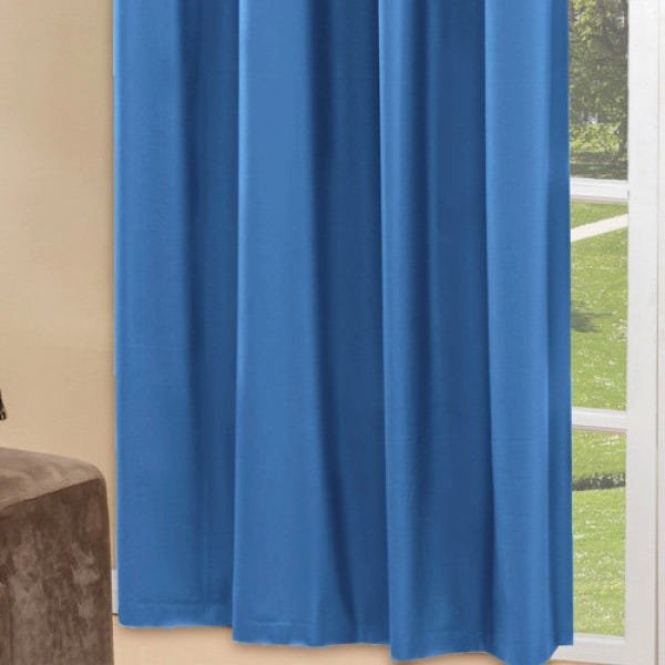 Cortina Blackout PVC Corta 100% A Luz 2,80x2,80M - Azul - 4