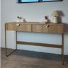 Escrivaninha 2 Gavetas 125cm Orgânica Pé Metal Luna Artesano - 10
