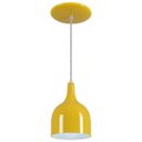 Ver imagem 1 de Pendente Gota Teat Luminária Lustre Alumínio Amarelo - Rei Da Iluminação