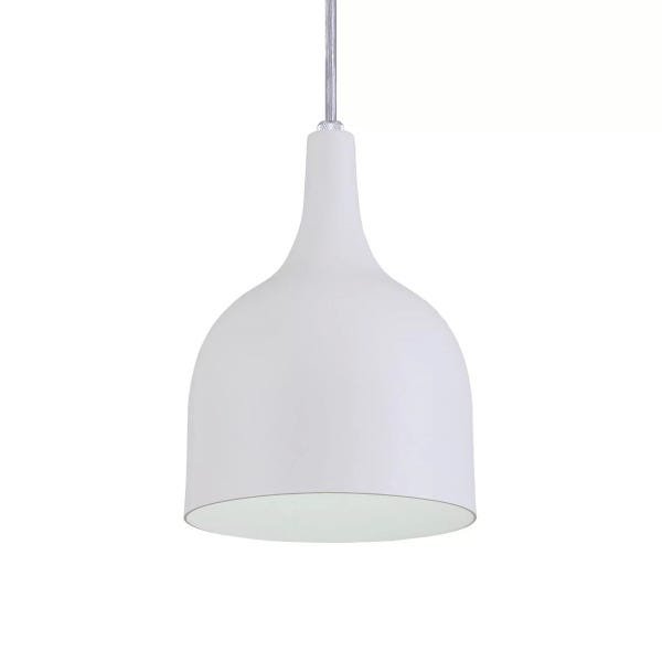 Pendente Gota Teat Luminária Lustre Alumínio Branco Textura - Rei Da Iluminação - 3