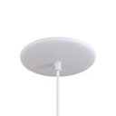 Ver imagem 2 de Pendente Gota Teat Luminária Lustre Alumínio Branco Textura com Laranja - Rei Da Iluminação