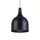 Ver imagem 3 de Pendente Gota Teat Luminária Lustre Alumínio Preto Textura - Rei Da Iluminação