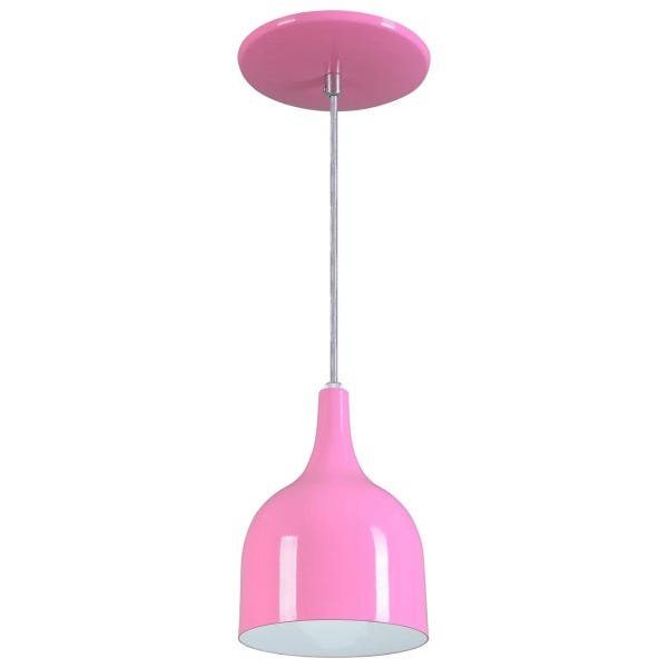 Pendente Gota Teat Luminária Lustre Alumínio Rosa - Rei Da Iluminação - 1