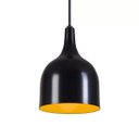 Ver imagem 3 de Pendente Gota Teat Luminária Lustre Alumínio Preto Fosco com Amarelo - Rei Da Iluminação