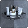 Suporte Porta Shampoo Para Banheiro De Canto Inox Brilhante - 3