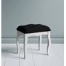 Banqueta para Penteadeira - Estofada e em Madeira - Ideal para Quarto - Libriane - BRANCO | PRETO - 3