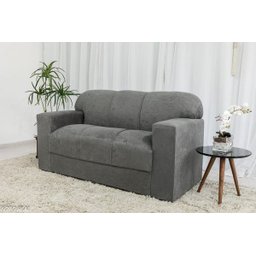 Sofá 3 Lugares Xaropinho Suede Cinza - Al Móveis - 3